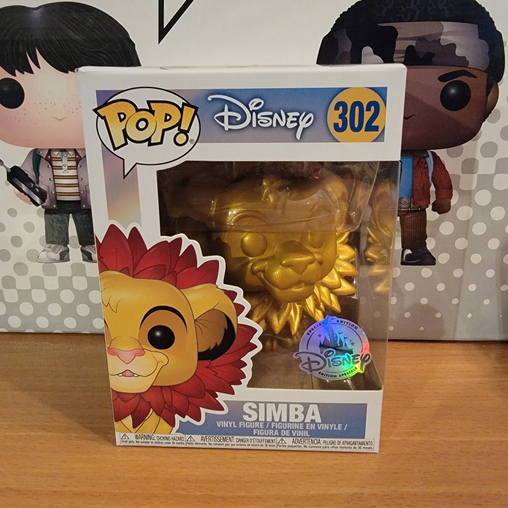 Funko Pop Gold Simba Disney Exclusive 302